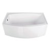 Aqua Eden Alcove Bathtubs, 60 L, 37 W, White, Acrylic VTDR603222L